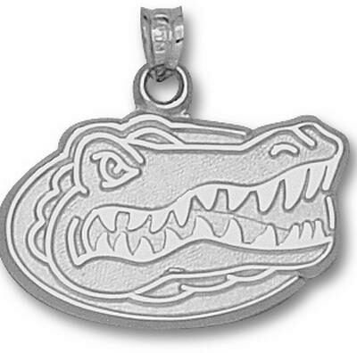 Florida Gators "Gator Head" 5/8" Pendant - Sterling Silver Jewelry