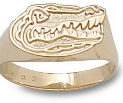 Florida Gators "Gator Head" Ladies' Ring Size 6 1/2 - 10KT Gold Jewelry