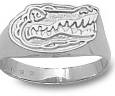 Florida Gators "Gator Head" Ladies' Ring Size 6 1/2 - Sterling Silver Jewelry