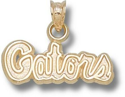 Florida Gators "Gators" 5/16" Pendant - 14KT Gold Jewelry