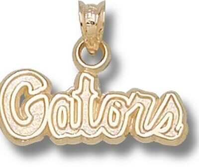 Florida Gators "Gators" 5/16" Pendant - 14KT Gold Jewelry