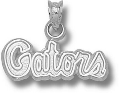 Florida Gators "Gators" 5/16" Pendant - Sterling Silver Jewelry