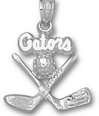 Florida Gators "Gators Golf Clubs" Pendant - Sterling Silver Jewelry