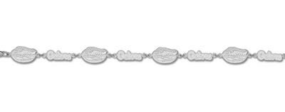 Florida Gators "Gators and Gator Head" 7" Bracelet - Sterling Silver Jewelry