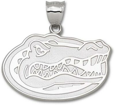 Florida Gators Giant 1 7/8" W x 1 1/4" H "Gator Head" Pendant - 14KT Gold Jewelry