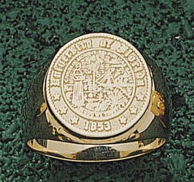 Florida Gators "Seal" Men's Ring Size 10 1/2 - 10KT Gold Jewelry