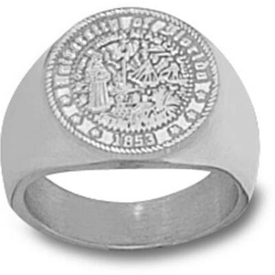 Florida Gators "Seal" Men's Ring Size 10 1/2 - Sterling Silver Jewelry