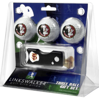 Florida State Seminoles 3 Golf Ball Gift Pack with Spring Action Tool