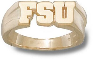 Florida State Seminoles "FSU" 5/16" Men's Ring Size 11 - 10KT Gold Jewelry