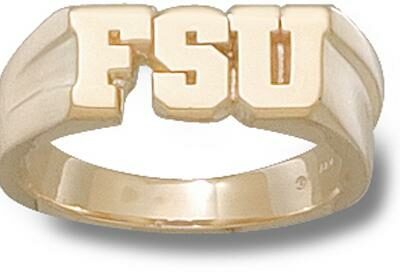 Florida State Seminoles "FSU" 5/16" Men's Ring Size 11 - 10KT Gold Jewelry