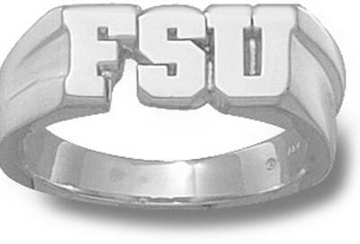 Florida State Seminoles "FSU" 5/16" Men's Ring Size 11 - Sterling Silver Jewelry