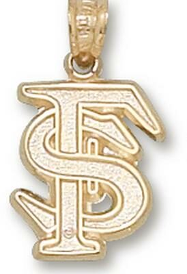 Florida State Seminoles Interlocked "FS" 1/2" Pendant - 10KT Gold Jewelry