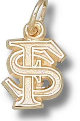 Florida State Seminoles Interlocked "FS" 3/8" Charm - 14KT Gold Jewelry