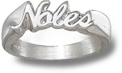 Florida State Seminoles "Noles" Ladies' Ring Size 8 - Sterling Silver Jewelry