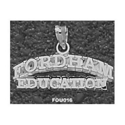 Fordham Rams Arched "Fordham Education" Pendant - Sterling Silver Jewelry