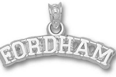 Fordham Rams Arched "Fordham" Pendant - Sterling Silver Jewelry