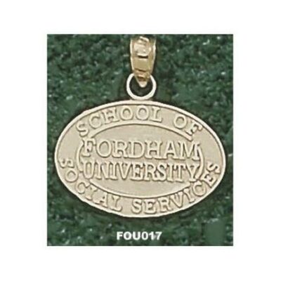 Fordham Rams Oval "School of Social Services" Pendant - 10KT Gold Jewelry