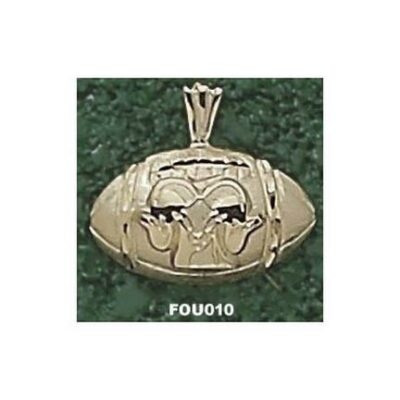 Fordham Rams "Ram Football" Pendant - 10KT Gold Jewelry