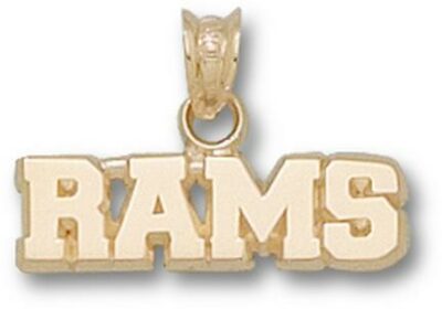 Fordham Rams "Rams" 1/4" Pendant - 10KT Gold Jewelry