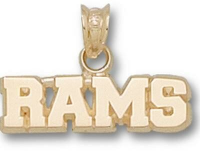 Fordham Rams "Rams" 1/4" Pendant - 10KT Gold Jewelry