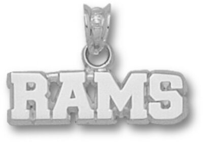 Fordham Rams "Rams" 1/4" Pendant - Sterling Silver Jewelry