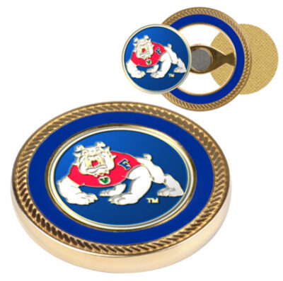 Fresno State Bulldogs Challenge Coin with Ball Markers (Set of 2)