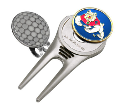 Fresno State Bulldogs Divot Tool Hat Clip with Golf Ball Marker (Set of 2)