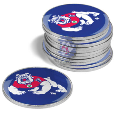 Fresno State Bulldogs Golf Ball Marker (12 Pack)