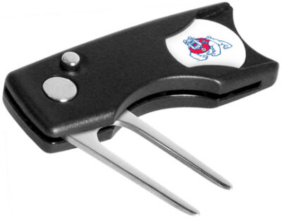 Fresno State Bulldogs Spring Action Divot Tool with Golf Ball Marker (Set of 2)