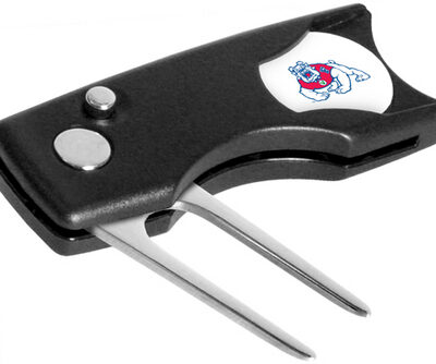 Fresno State Bulldogs Spring Action Divot Tool with Golf Ball Marker (Set of 2)