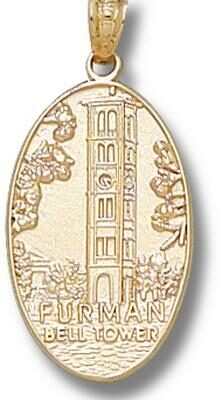 Furman Paladins "Bell Tower" Pendant - 10KT Gold Jewelry