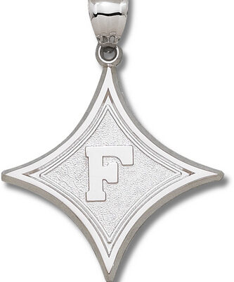 Furman Paladins Giant 1 2/3" W x 1 11/16" H "Diamond with F" Pendant - 14KT Gold Jewelry