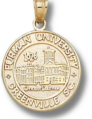 Furman Paladins New "Seal" Pendant - 10KT Gold Jewelry