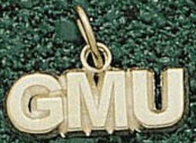 George Mason Patriots "GMU" 3/16" Charm - 14KT Gold Jewelry