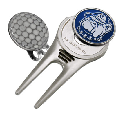 Georgetown Hoyas Divot Tool Hat Clip with Golf Ball Marker (Set of 2)