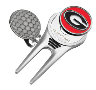 Georgia Bulldogs Divot Tool Hat Clip with Golf Ball Marker (Set of 2)