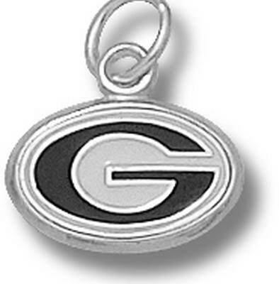 Georgia Bulldogs Enamel "G" 5/16" Charm - Sterling Silver Jewelry