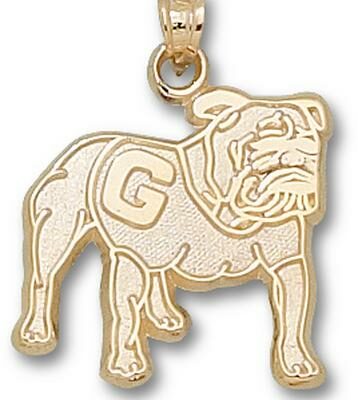 Georgia Bulldogs "Full Body Bulldog" Pendant - 14KT Gold Jewelry