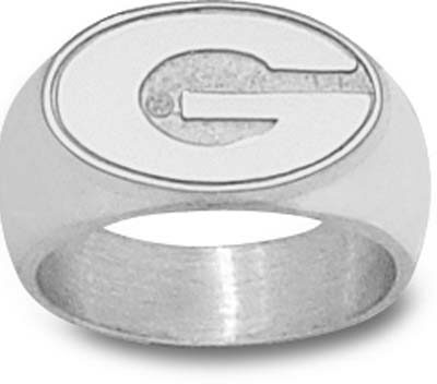 Georgia Bulldogs "G" 3/8" Ladies' Ring Size 6 1/2 - Sterling Silver Jewelry