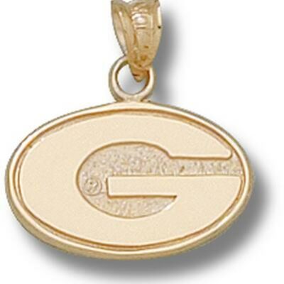 Georgia Bulldogs "G" 3/8" Pendant - 14KT Gold Jewelry