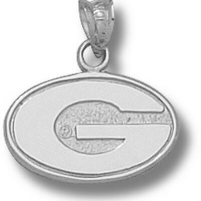 Georgia Bulldogs "G" 3/8" Pendant - Sterling Silver Jewelry