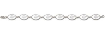 Georgia Bulldogs "G" 5/16" 8" Bracelet - Sterling Silver Jewelry