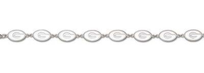 Georgia Bulldogs "G" 5/16" 8" Bracelet - Sterling Silver Jewelry