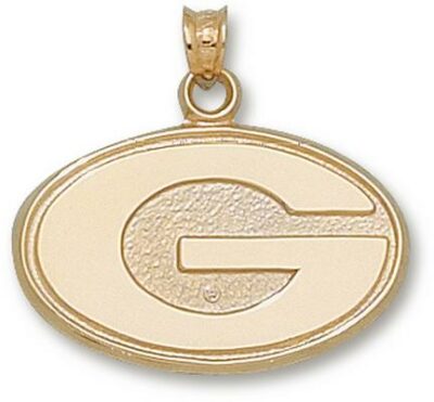 Georgia Bulldogs "G" 5/8" Pendant - 14KT Gold Jewelry