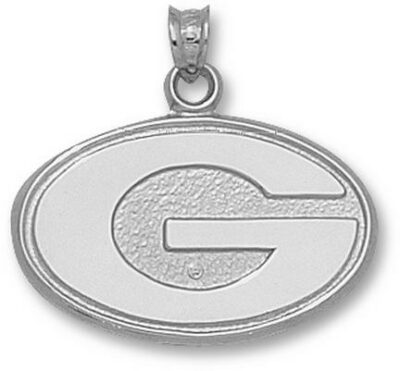 Georgia Bulldogs "G" 5/8" Pendant - Sterling Silver Jewelry