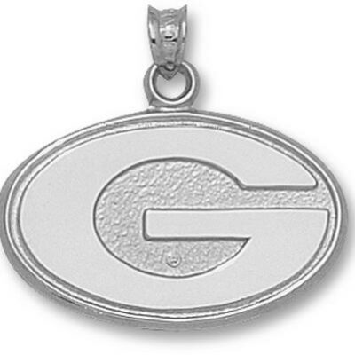 Georgia Bulldogs "G" 5/8" Pendant - Sterling Silver Jewelry