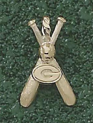 Georgia Bulldogs "G Baseball Bats" Pendant - 10KT Gold Jewelry