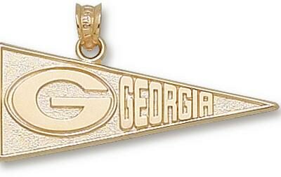 Georgia Bulldogs "G Pennant" Pendant - 10KT Gold Jewelry