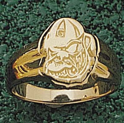 Georgia Bulldogs "Georgia Bulldog Face" Ladies' Ring Size 6 - 10KT Gold Jewelry