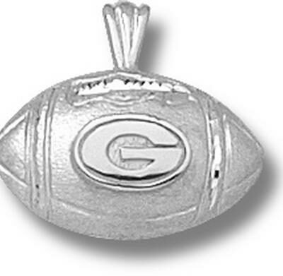 Georgia Bulldogs "Georgia Bulldog Face" Pendant - Sterling Silver Jewelry